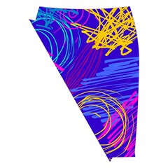 Seamless Vintage Pattern Retro 80s Or 90s Style Abstract Midi Wrap Pencil Skirt from ArtsNow.com Front Left