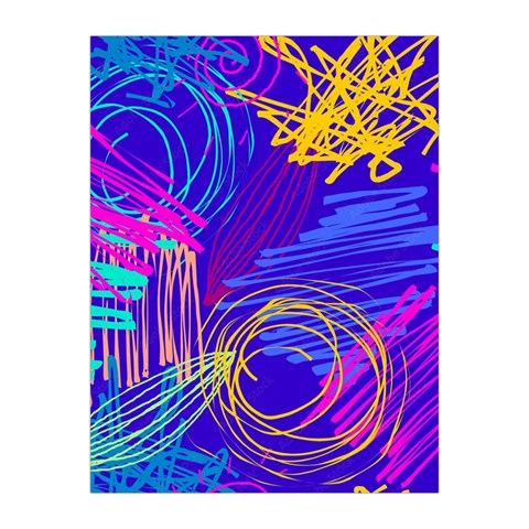 Seamless Vintage Pattern Retro 80s Or 90s Style Abstract Medium Tapestry from ArtsNow.com Front