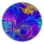 Seamless Vintage Pattern Retro 80s Or 90s Style Abstract Wireless Fast Charger(White)