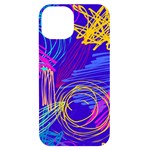 Seamless Vintage Pattern Retro 80s Or 90s Style Abstract iPhone 14 Black UV Print Case