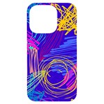 Seamless Vintage Pattern Retro 80s Or 90s Style Abstract iPhone 14 Pro Black UV Print Case