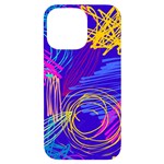 Seamless Vintage Pattern Retro 80s Or 90s Style Abstract iPhone 14 Pro Max Black UV Print Case