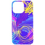 Seamless Vintage Pattern Retro 80s Or 90s Style Abstract iPhone 15 Pro Max Black UV Print PC Hardshell Case