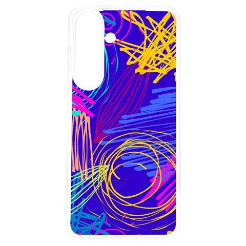 Seamless Vintage Pattern Retro 80s Or 90s Style Abstract Samsung Galaxy S24 6.2 Inch TPU UV Case from ArtsNow.com Front