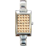 Camel Pattern Design Clothing Rectangle Italian Charm Watch