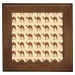 Camel Pattern Design Clothing Framed Tile