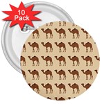 Camel Pattern Design Clothing 3  Buttons (10 pack) 