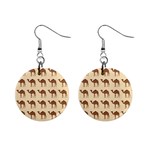 Camel Pattern Design Clothing Mini Button Earrings