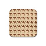 Camel Pattern Design Clothing Rubber Coaster (Square)