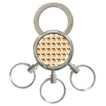 Camel Pattern Design Clothing 3-Ring Key Chain