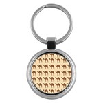 Camel Pattern Design Clothing Key Chain (Round)