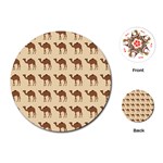 Camel Pattern Design Clothing Playing Cards Single Design (Round)