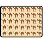 Camel Pattern Design Clothing Fleece Blanket (Large)