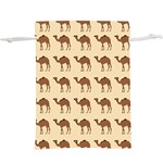 Camel Pattern Design Clothing Lightweight Drawstring Pouch (XL)