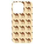 Camel Pattern Design Clothing iPhone 14 Pro Max Black UV Print Case