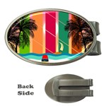 Digital Graphic Clip Art Beach Money Clips (Oval) 