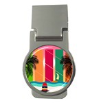 Digital Graphic Clip Art Beach Money Clips (Round) 