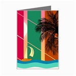 Digital Graphic Clip Art Beach Mini Greeting Card