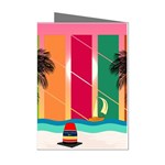 Digital Graphic Clip Art Beach Mini Greeting Cards (Pkg of 8)