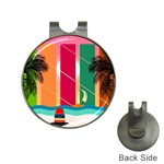 Digital Graphic Clip Art Beach Hat Clips with Golf Markers