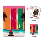 Digital Graphic Clip Art Beach Playing Cards Single Design (Rectangle)