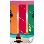 Digital Graphic Clip Art Beach Canvas 40  x 72 