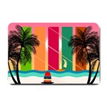 Digital Graphic Clip Art Beach Small Doormat