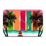 Digital Graphic Clip Art Beach Plate Mats