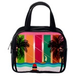 Digital Graphic Clip Art Beach Classic Handbag (One Side)