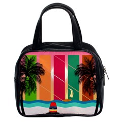 Digital Graphic Clip Art Beach Classic Handbag (Two Sides) from ArtsNow.com Front