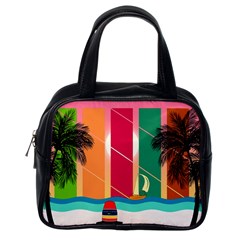 Digital Graphic Clip Art Beach Classic Handbag (Two Sides) from ArtsNow.com Back