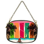 Digital Graphic Clip Art Beach Chain Purse (Two Sides)