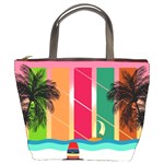 Digital Graphic Clip Art Beach Bucket Bag