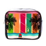 Digital Graphic Clip Art Beach Mini Toiletries Bag (One Side)