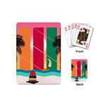 Digital Graphic Clip Art Beach Playing Cards Single Design (Mini)