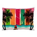 Digital Graphic Clip Art Beach Pillow Case (Two Sides)