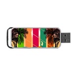 Digital Graphic Clip Art Beach Portable USB Flash (One Side)