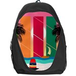 Digital Graphic Clip Art Beach Backpack Bag