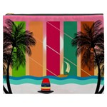 Digital Graphic Clip Art Beach Cosmetic Bag (XXXL)