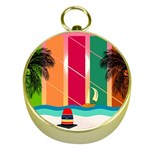 Digital Graphic Clip Art Beach Gold Compasses