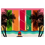 Digital Graphic Clip Art Beach Banner and Sign 6  x 4 