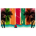 Digital Graphic Clip Art Beach Banner and Sign 7  x 4 