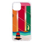 Digital Graphic Clip Art Beach iPhone 14 Plus TPU UV Print Case