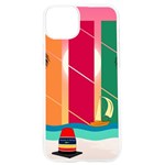 Digital Graphic Clip Art Beach iPhone 15 Pro TPU UV Print Case