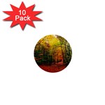 Forest Woods Autumn Nature 1  Mini Buttons (10 pack) 