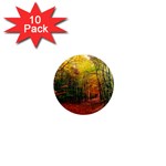 Forest Woods Autumn Nature 1  Mini Magnet (10 pack) 