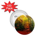 Forest Woods Autumn Nature 1.75  Buttons (100 pack) 