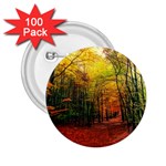 Forest Woods Autumn Nature 2.25  Buttons (100 pack) 