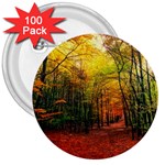 Forest Woods Autumn Nature 3  Buttons (100 pack) 