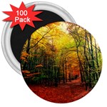 Forest Woods Autumn Nature 3  Magnets (100 pack)